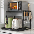 Multi-Functional Metal Microwave Countertop Storage Rack