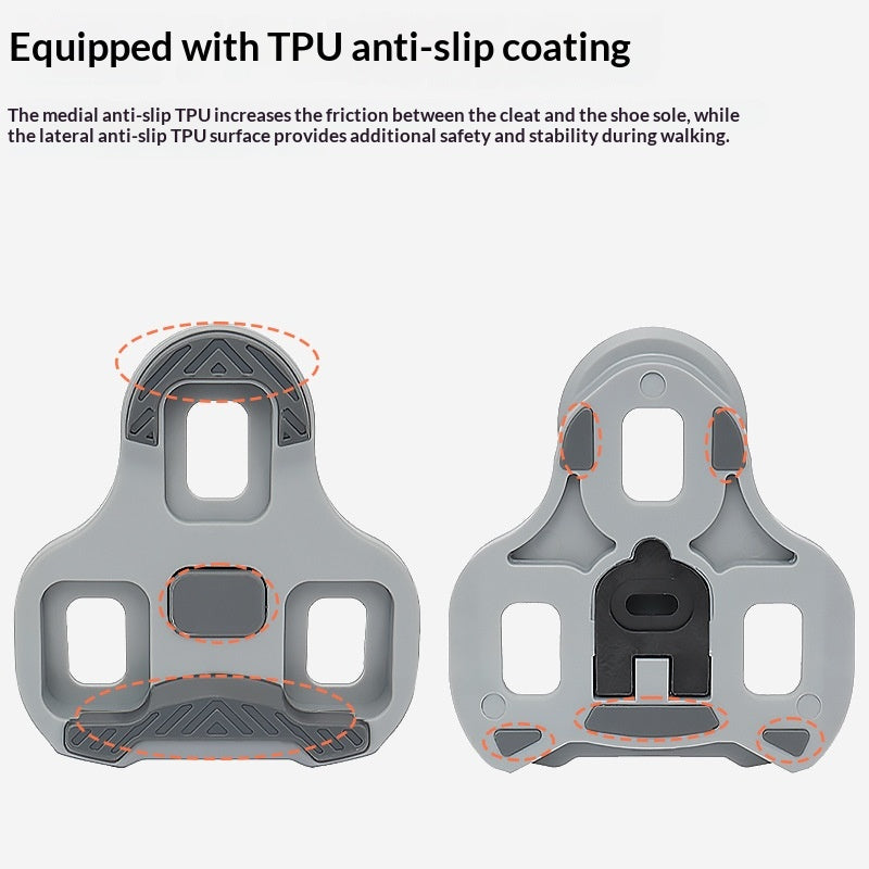Road Bike Cycling Cleats Set – Self-Locking Anti-Slip Pedal Clips