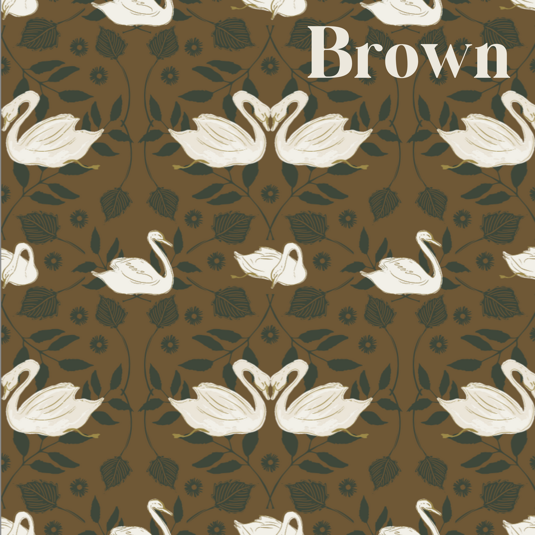 Sevan Botanical Animal Print Wallpaper in Green, White & Tan