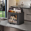 15.4-Inch Foldable Plastic Storage Box with Lid Multi-Purpose Organizer