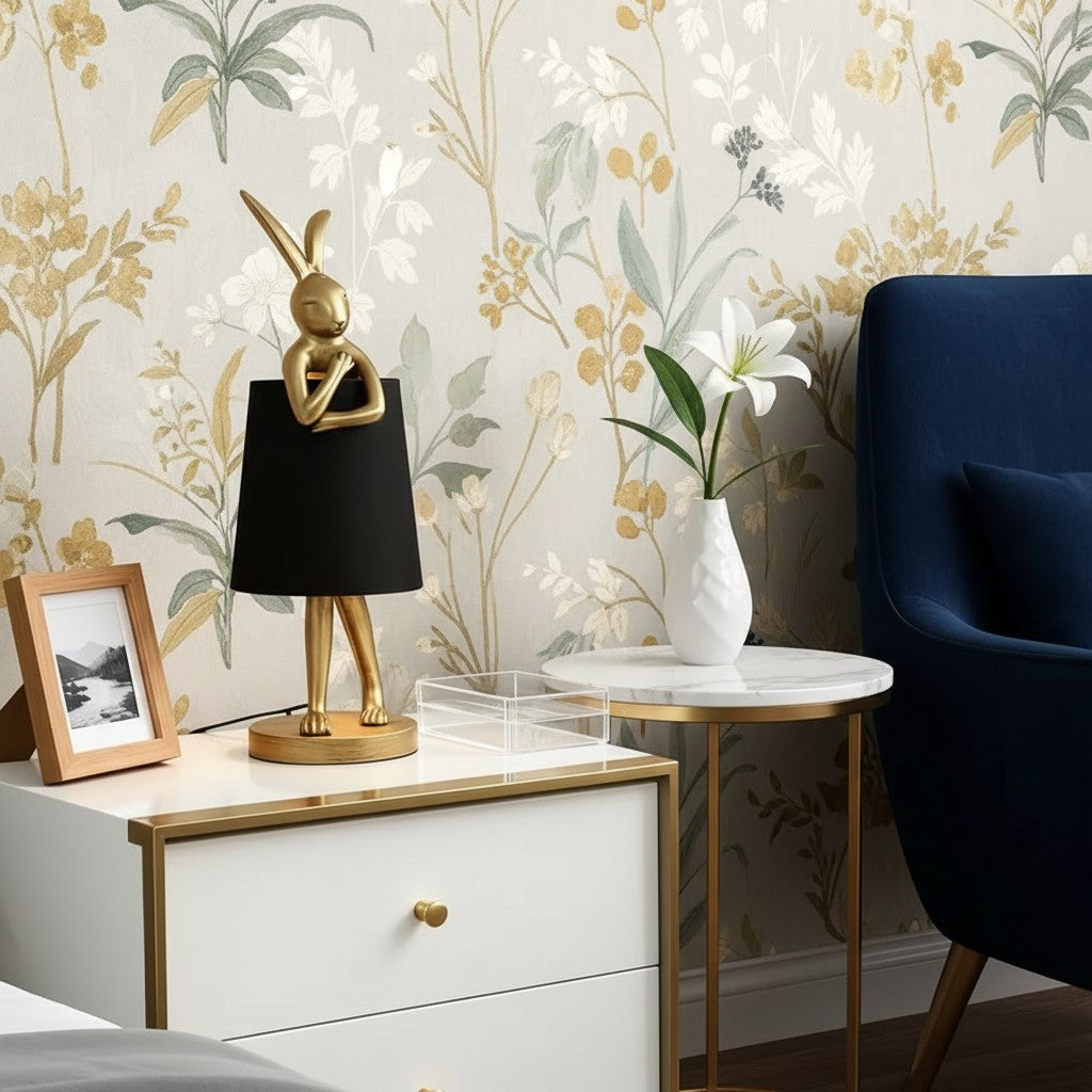 Modern Bunny Table Lamp with Adjustable Ambient Lighting
