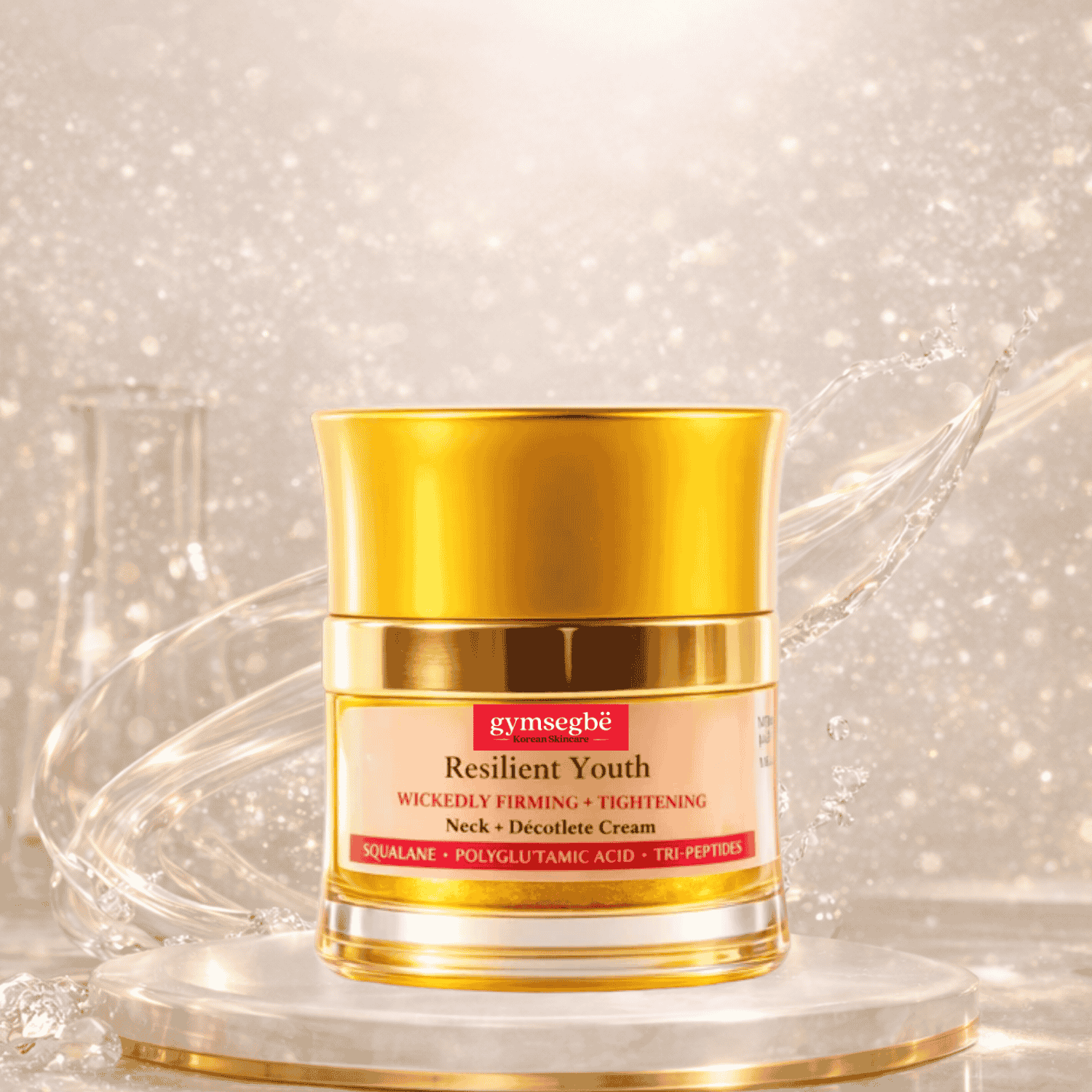 Resilient Youth Neck & Décolleté Cream in luxury packaging