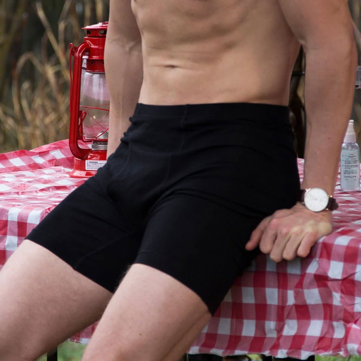 Men's Lightweight Merino Wool Boxer Briefs - Fitted Athletic Base