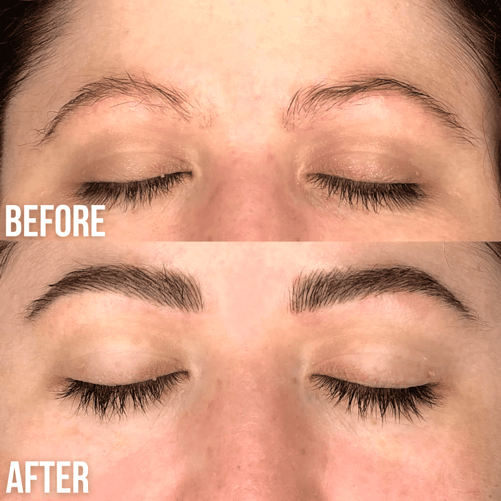 Black and Pale-Pink Eyebrow Growth Serum for Thicker, Fuller Brows