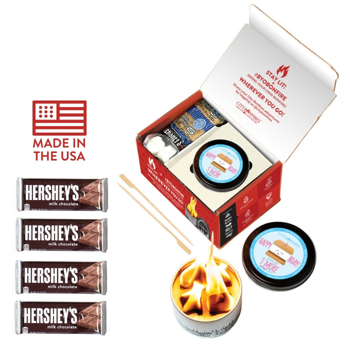 Birthday S'mores Night Pack – Minimalist Metal Fire Pit Kit