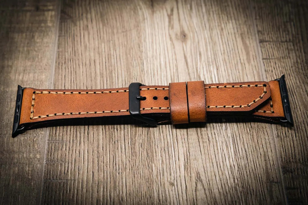 Apple Watch Leather Band - Chestnut Brown