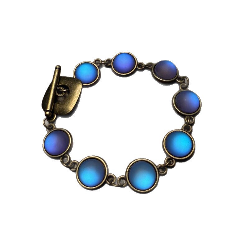 Vintage Blue Statement Heavy-Duty Bracelet for Women Elegant Jewelry