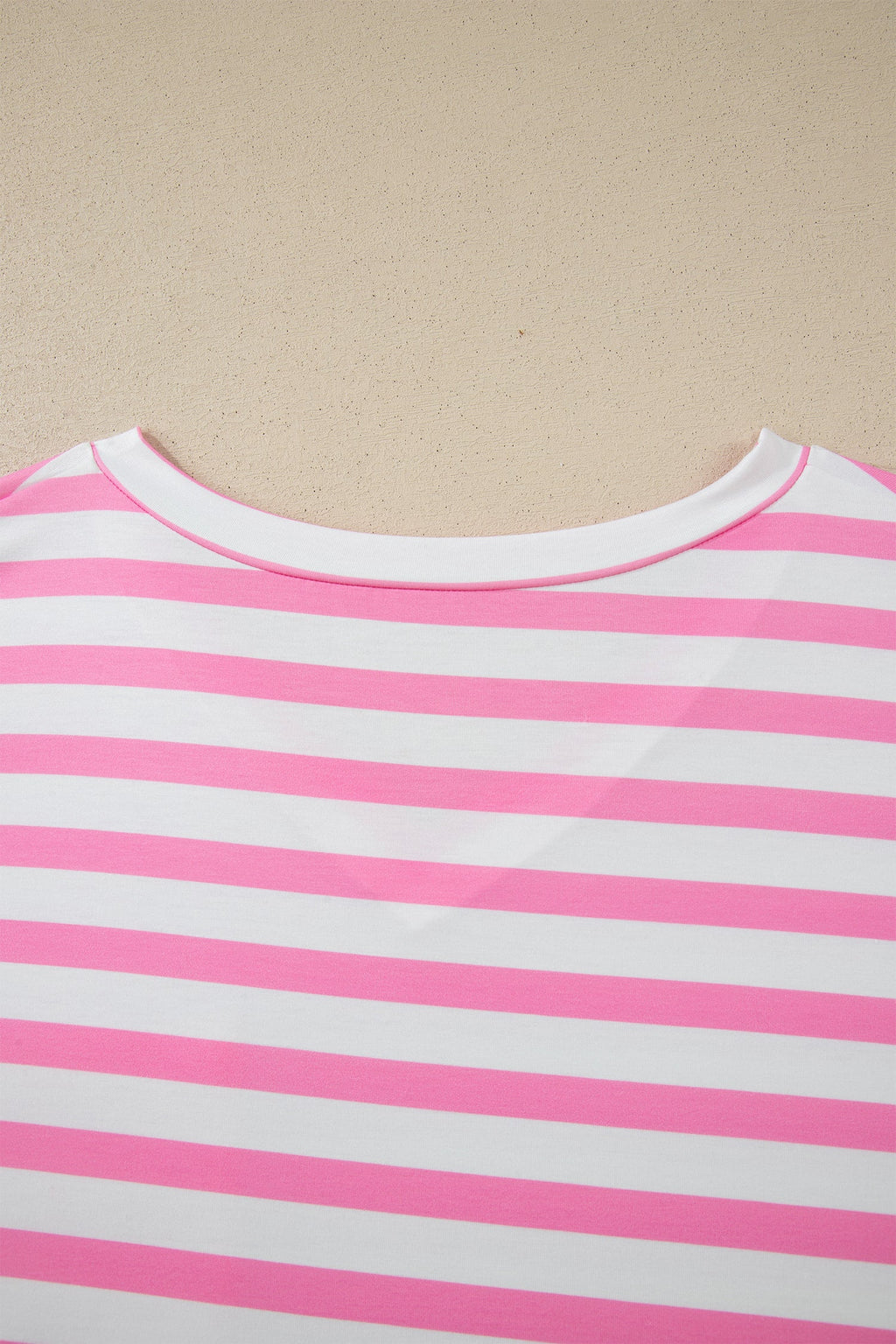 Stripe Colorblock V-Neck Tee with Patched Pocket