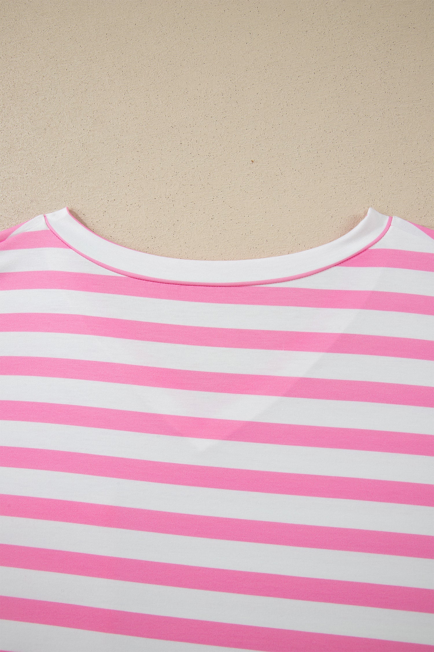 Stripe Colorblock V-Neck Tee with Patched Pocket