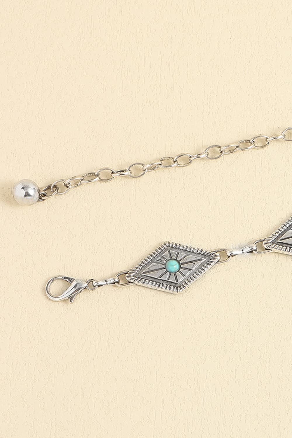 Vintage Turquoise Alloy Belt | Statement Accessory