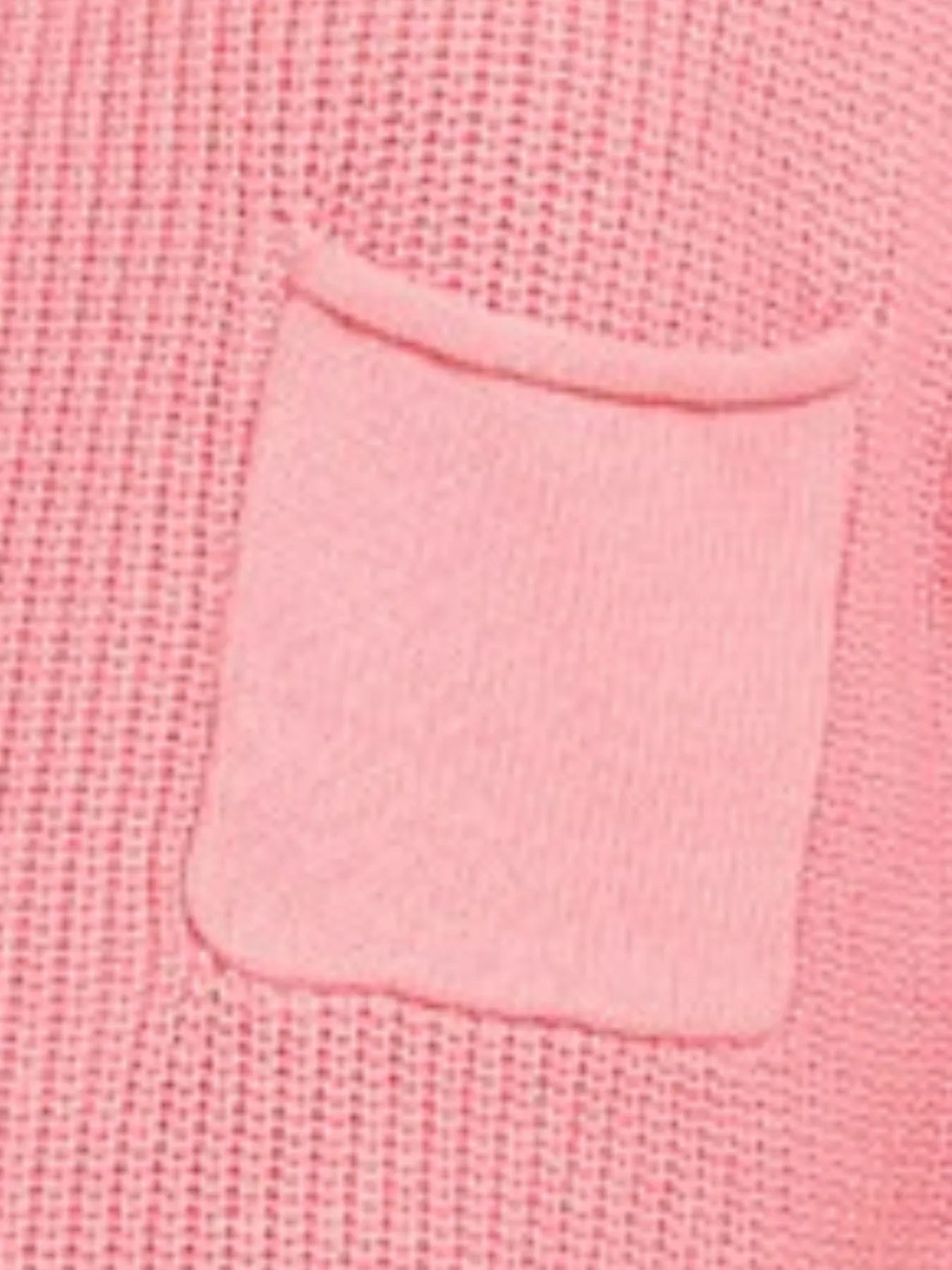 Zenana Mock Neck Short Sleeve Knit Sweater in Pink