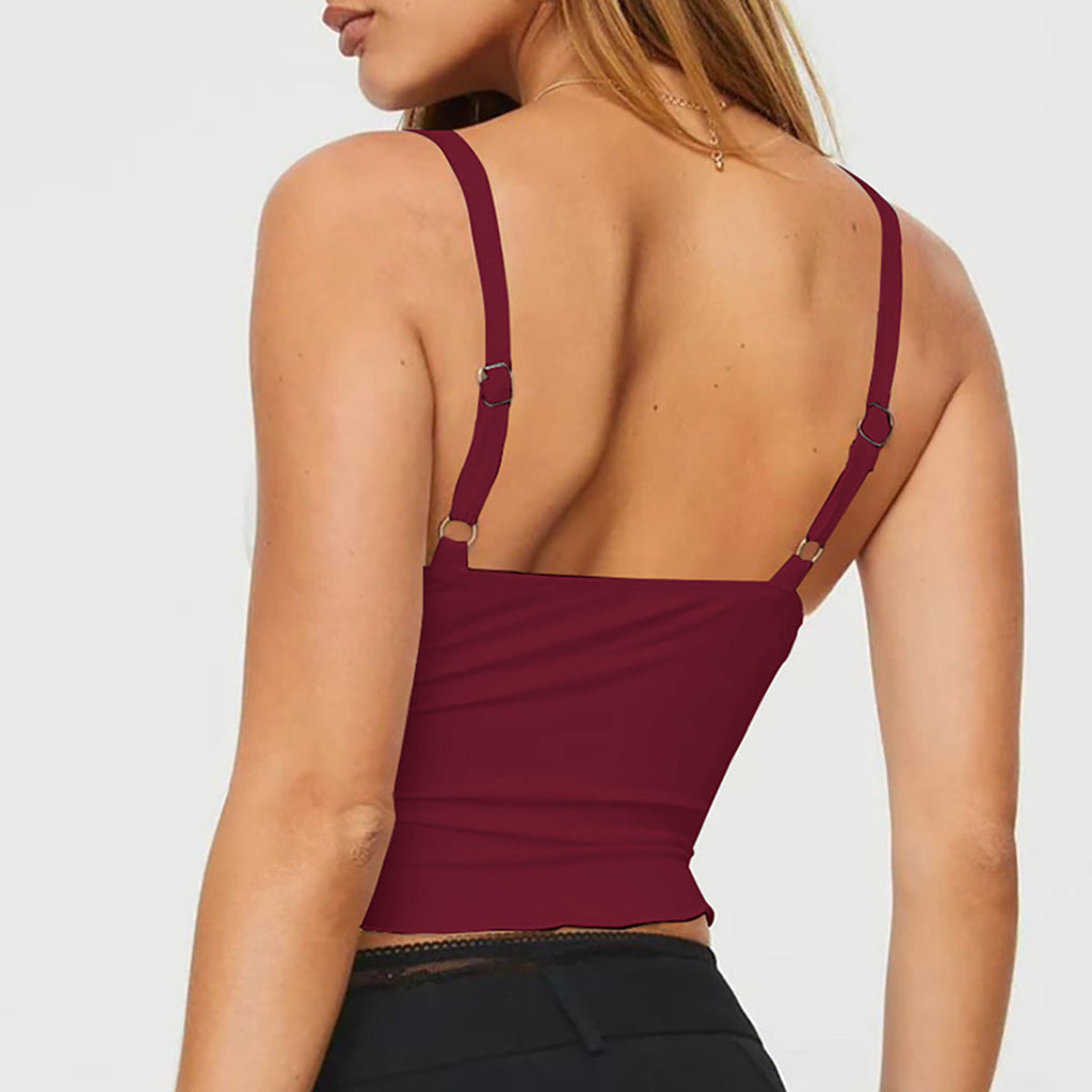Women's Bow Camisole Backless Tank Top Waist-Defining Elegance