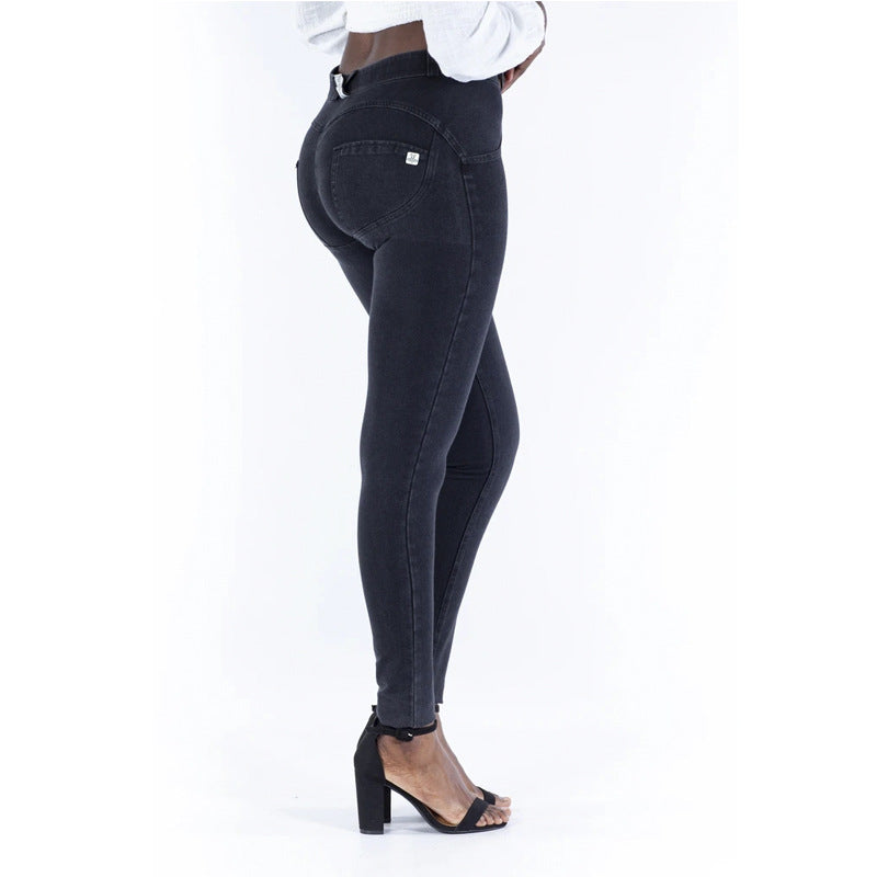 Love Hip Shaping Mid-Waist Yoga Denim Pants