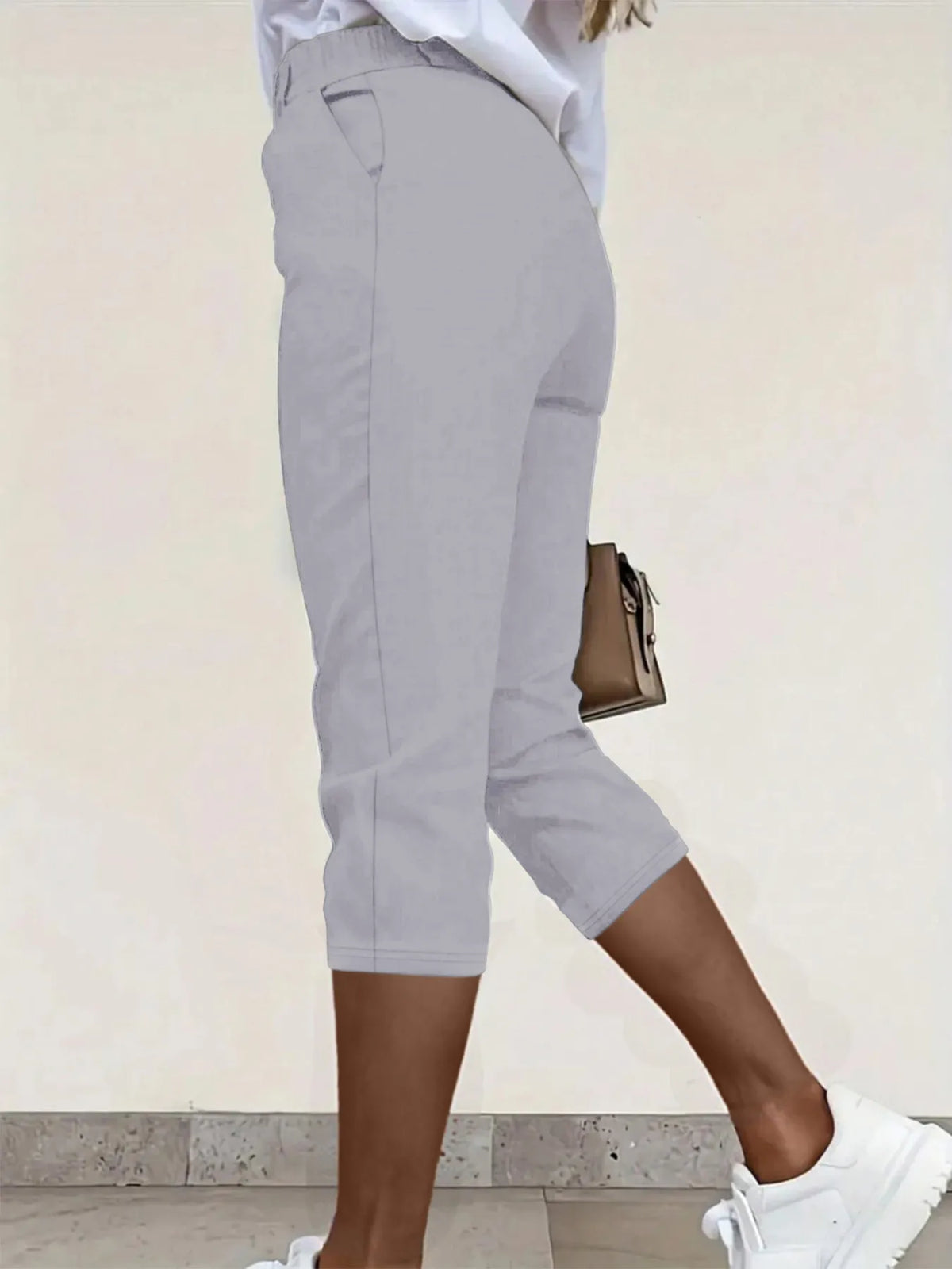 Pleated Detail Pants with Pockets