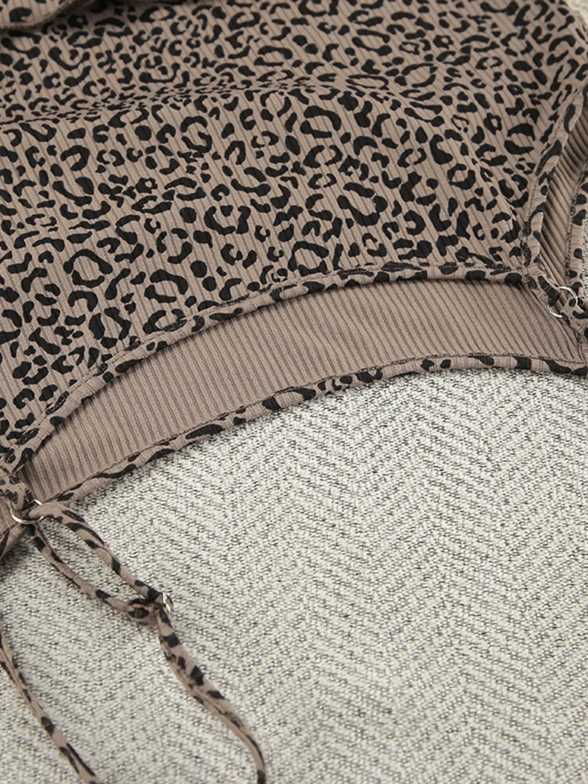 Leopard Cami Cardigan and Shorts 3-Piece Set