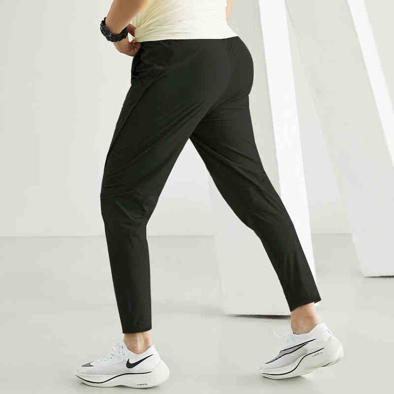 Women’s Quick-Dry Hip-Raise Workout Pants Elastic Casual Trousers - Image 2