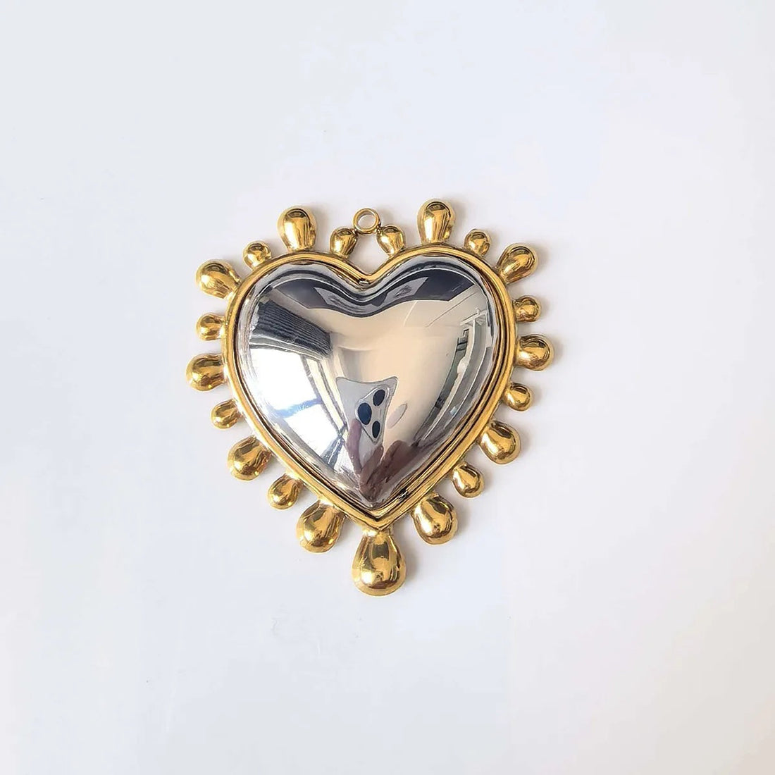 18K Gold Plated Stainless Steel & Shell Pendant Necklace
