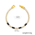 18K gold gemstone design luxury bracelet