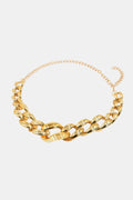 Gold Acrylic Chain Belt | Adjustable Statement Accessory