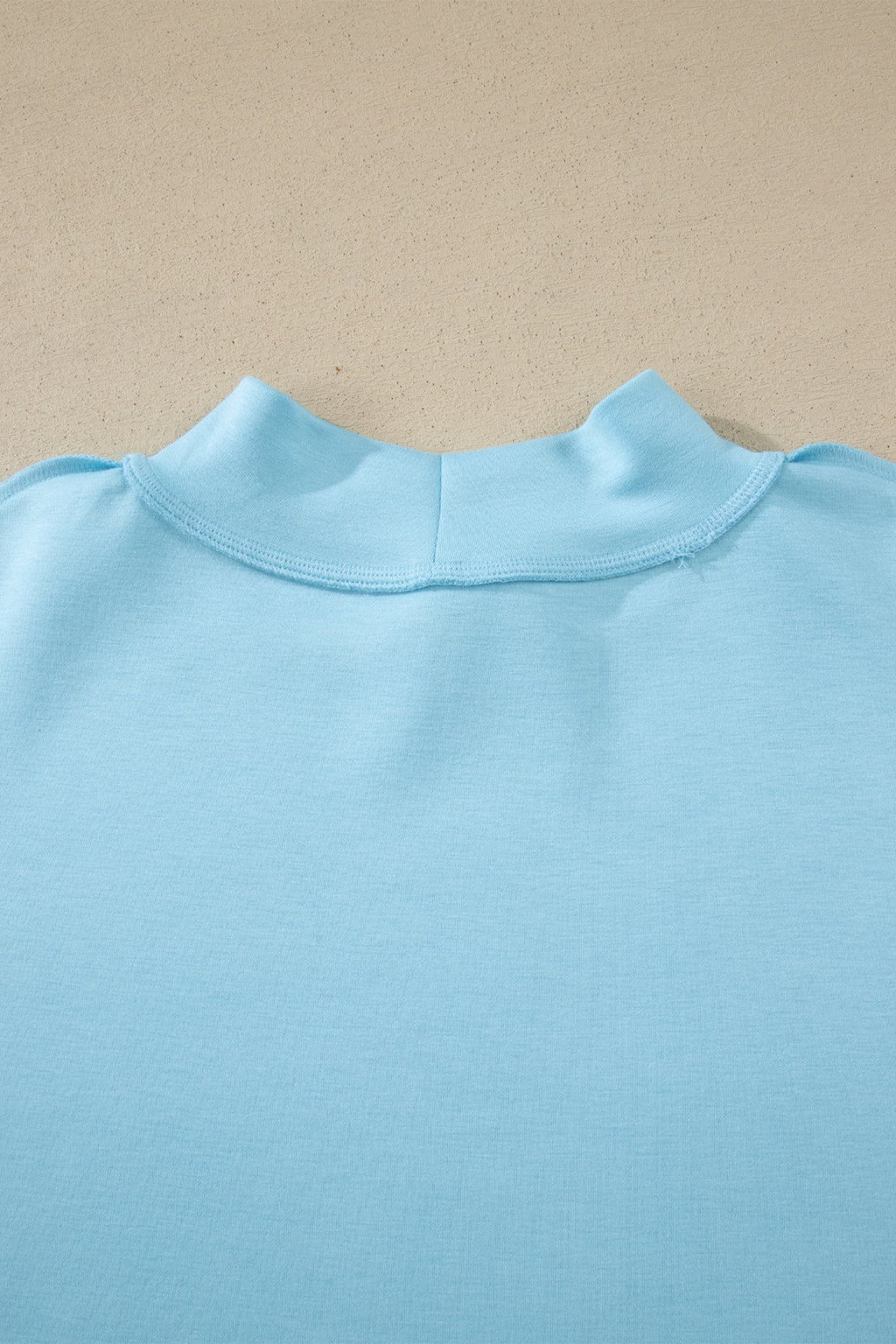 Sasha Seam Mock Neck Oversize Tee and Athletic Shorts Set