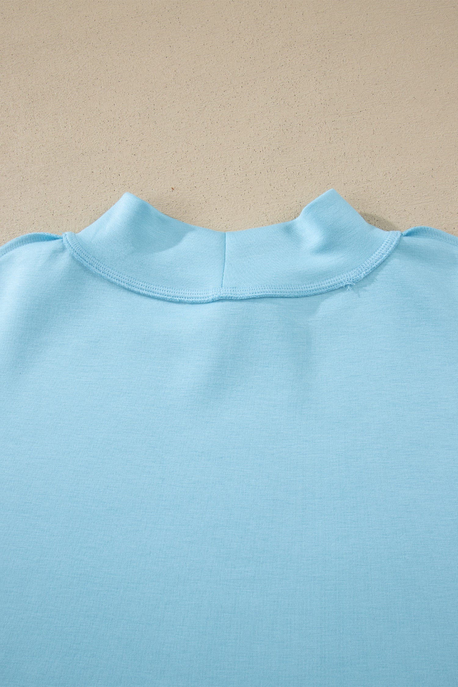 Sasha Seam Mock Neck Oversize Tee and Athletic Shorts Set