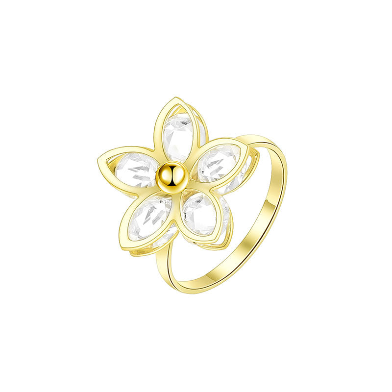 Fashion New Ladies Copper Ring Geometric Copper Ring