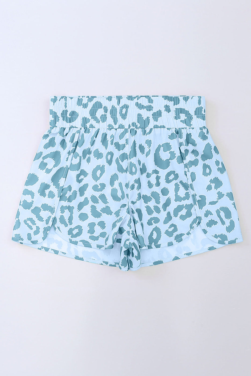 Leopard High Waist Athletic Shorts