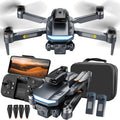 Brushless Motor Drone with Camera for Beginners WiFi FPV Quadcopter with 4K HD Camera Auto Hover 3D Flips Headless Mode Trajectory Flight Obstacle avoidance2 Batteries