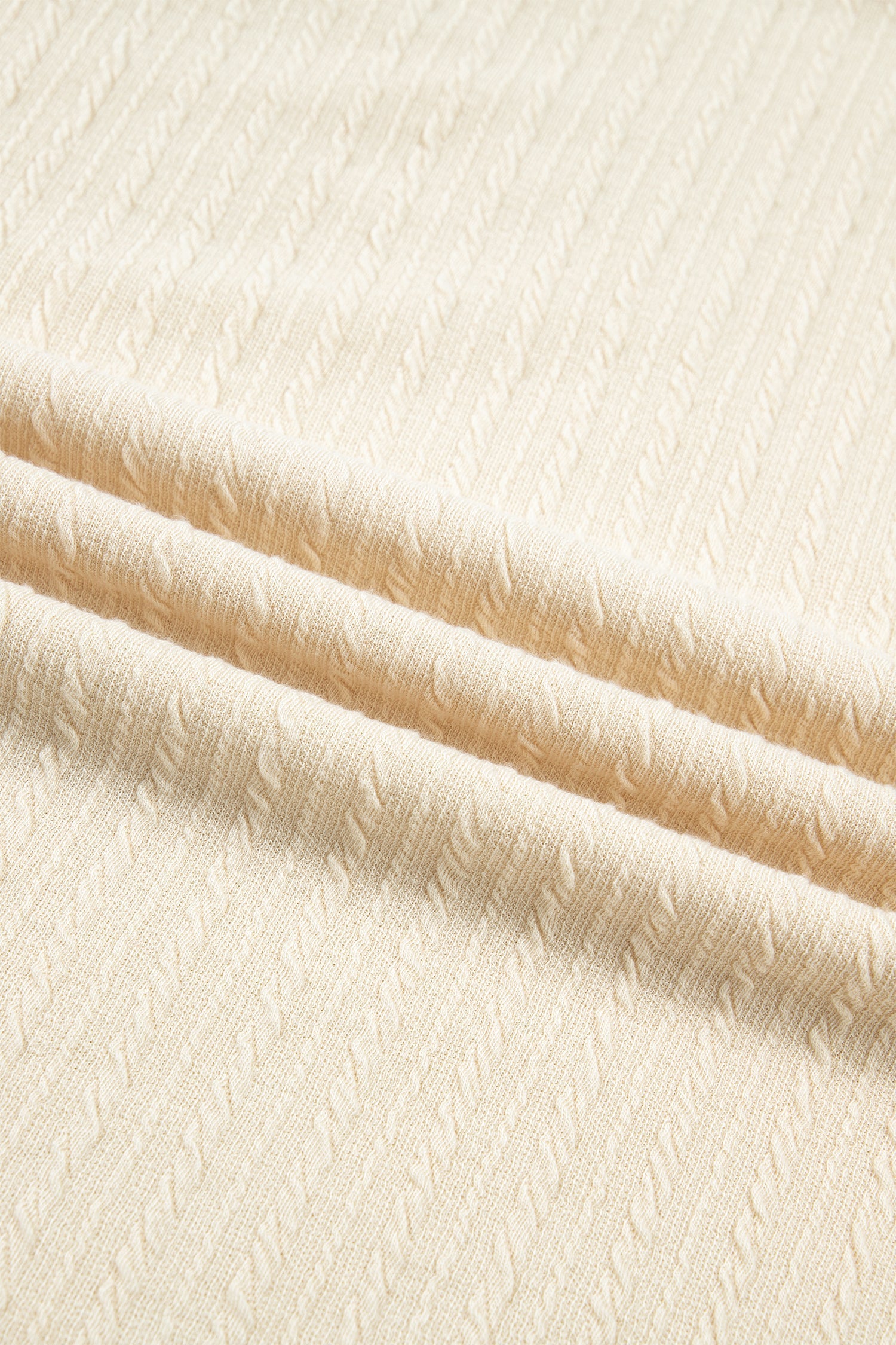 Jet Stream Half Buttons Ribbed Knit Wide Leg Jumpsuit