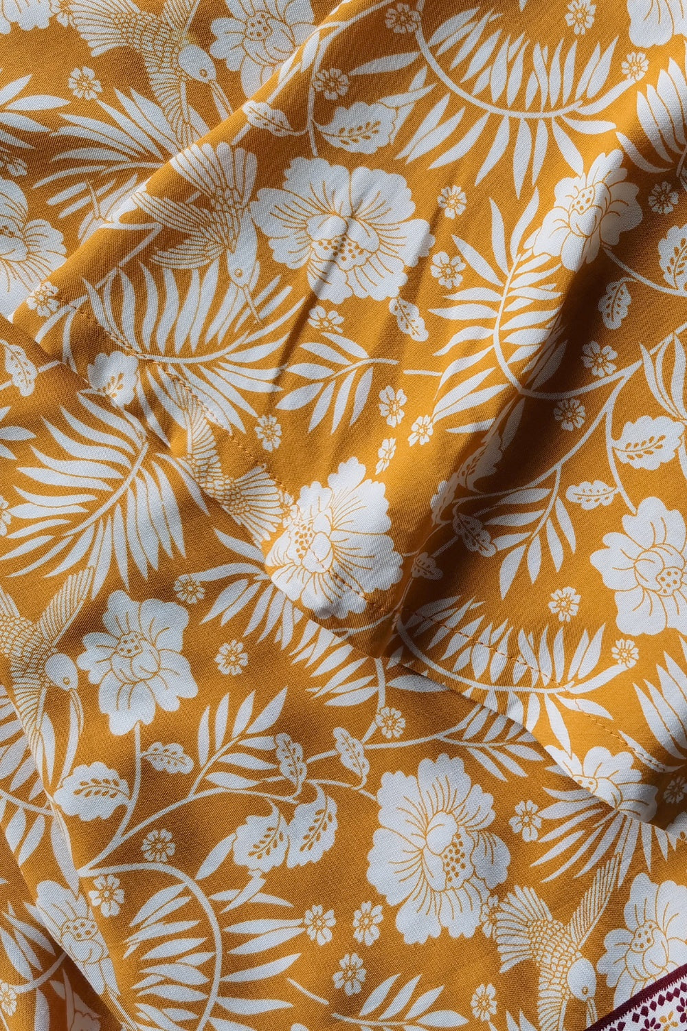 Printed Half Sleeve Top and Slit Skirt Set - Viscose