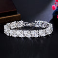 S925 Silver Micro-Inlaid Zircon Bracelet Sparkling Gemstone Jewelry