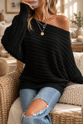 Women's Loose-Fit Batwing-Sleeve Knit Sweater