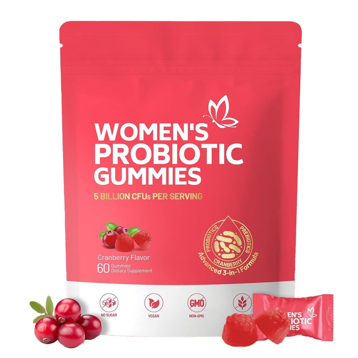 Cranberry Womens Probiotic Gummies