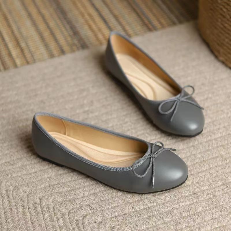Women's Snakeskin Print Round Toe Slip-On Ballet Flats - Image 7