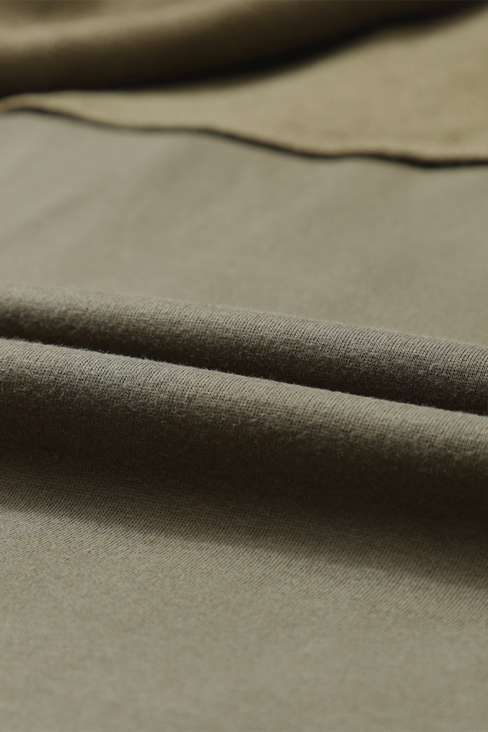 Green Bishop Sleeve Zip Up Hoodie Jacket with Flap Pockets