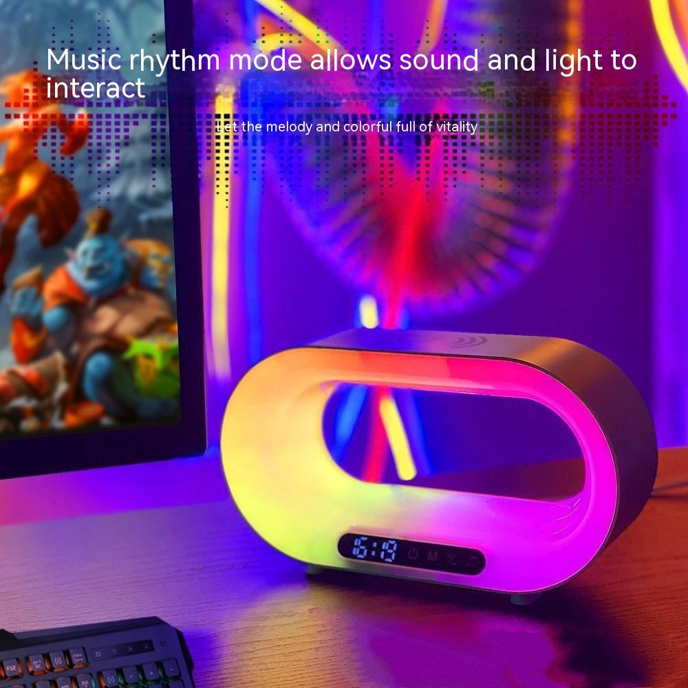 3-in-1 Smart RGB Desk Lamp with Wireless Charger and Alarm Clock