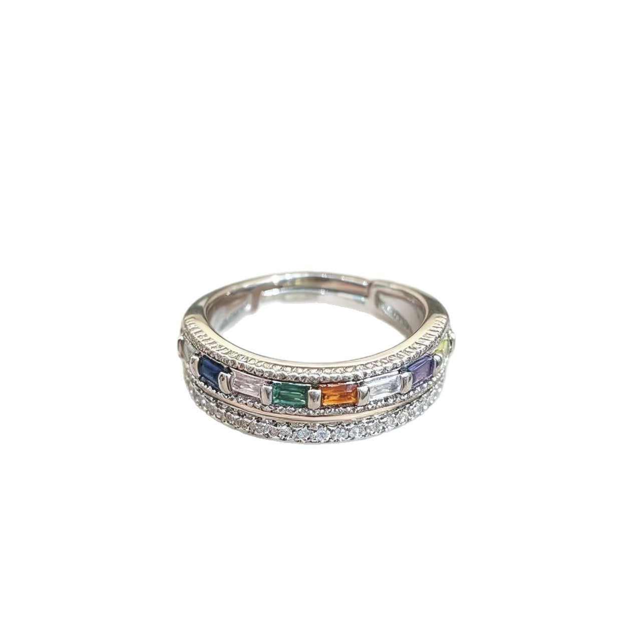 Elegant Double-Layer Gold-Plated Round Ring