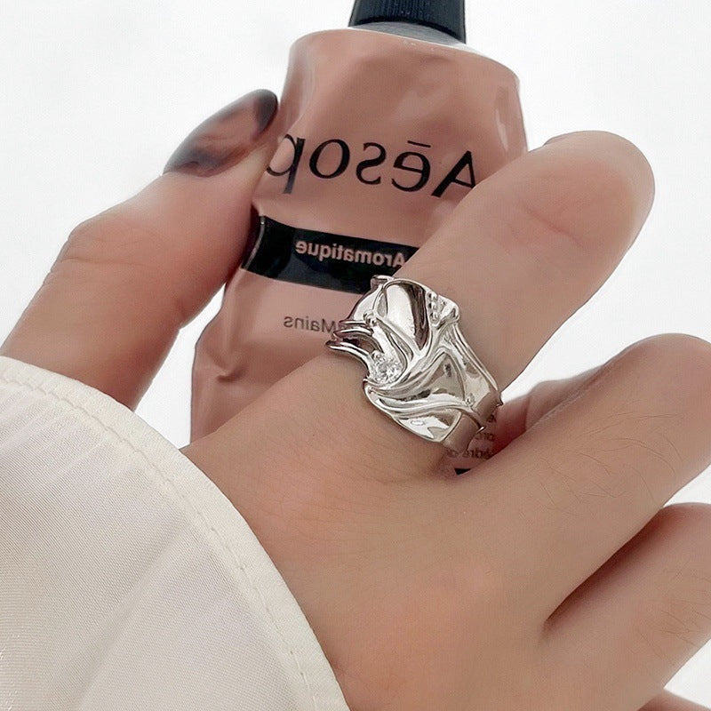 Women S925 Sterling Silver Ring, Vintage Minimalist Non-Tarnish Jewelry