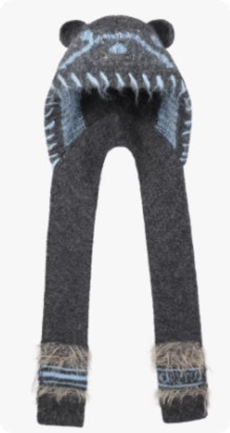 Women's Cute Bear Ear Knitted Winter Beanie Hat