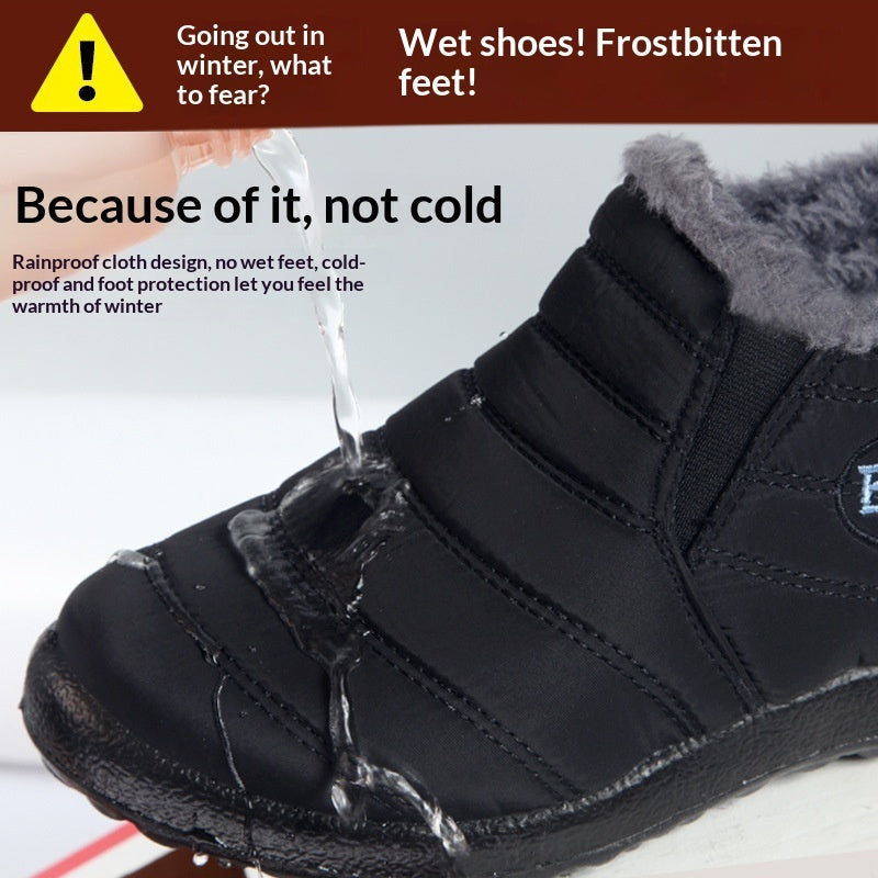 Women’s Warm Padded Lightweight Cotton Boots – Cozy Winter Non-Slip Outdoor Ankle Boots