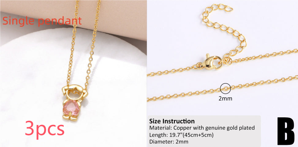 18k Gold Plated Minimalist Hip-Hop Chain Necklace for DIY Styling
