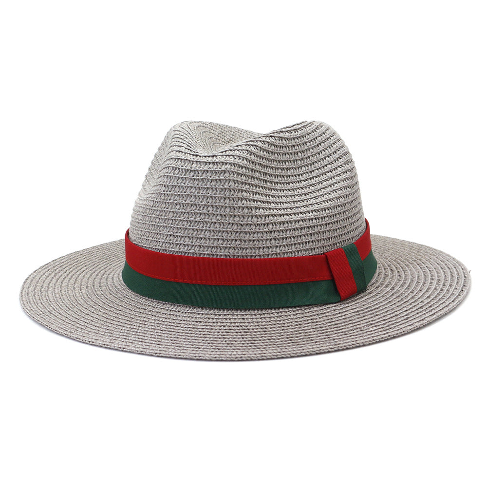 Plain Straw Sun Hat - Unisex Wide Brim Beach & Outdoor Hat