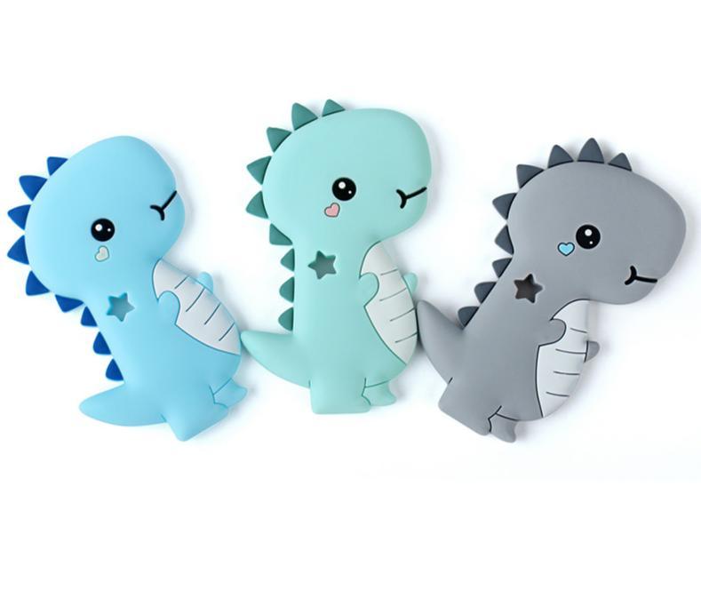 Dinosaur Silicone Teether Beads for Babies
