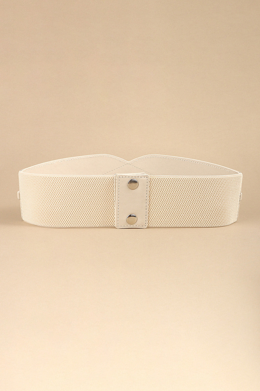 Wide Elastic PU Belt Adjustable Fashion Waist Accessory