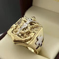 Sanjie Alloy Creative Fashion Ethnic Style Ring Personality Men's Artistic Retro Ring Jewelry Manufacturer