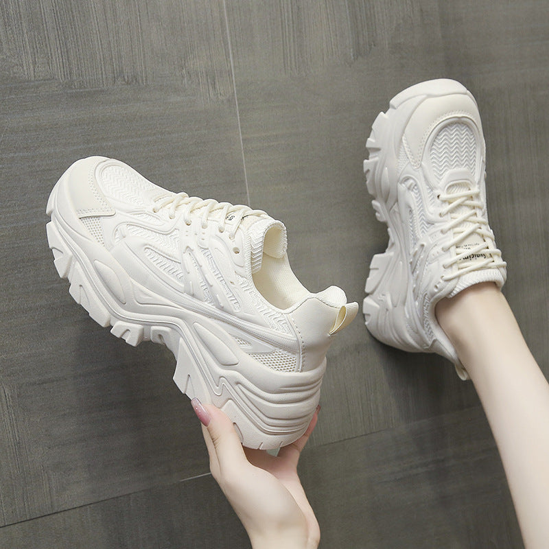 Women's Chunky Platform Sneakers Breathable Casual Walking Shoes - Image 3