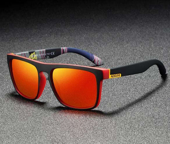 Square Mirror Polarized Sport Sunglasses UV400 Ultralight