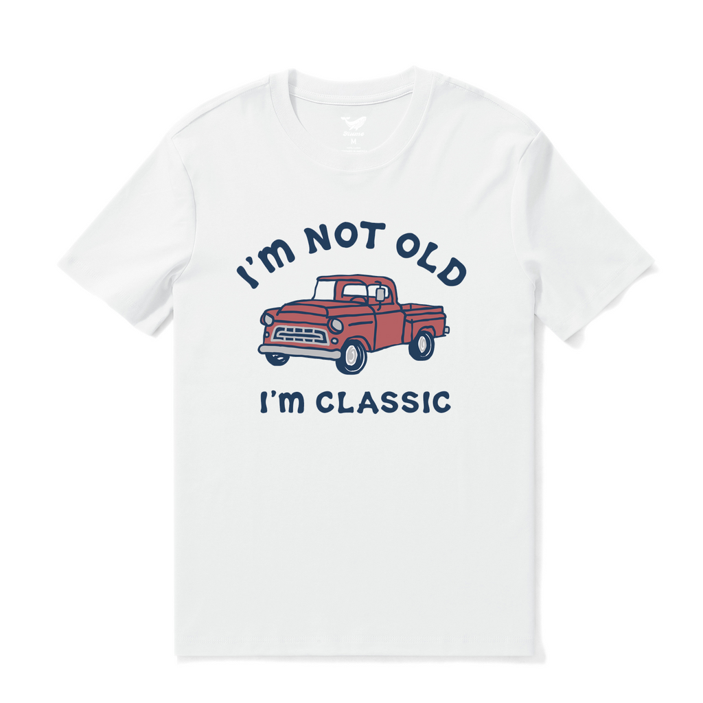 Crisp white crew neck t-shirt with classic fit design