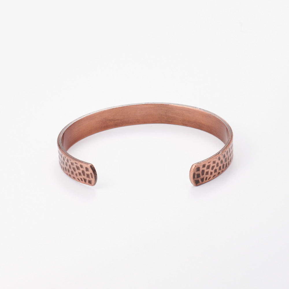 Magnetic Small Wave Pattern Antique Red Copper Brushed