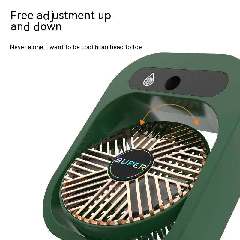 Portable USB Misting Fan & Air Cooler Humidifier - 3 Speed Desktop